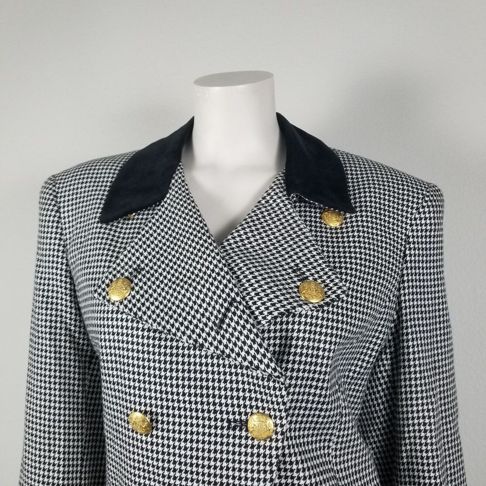 Vintage Field Manor Houndstooth Academia Gold But… - image 4